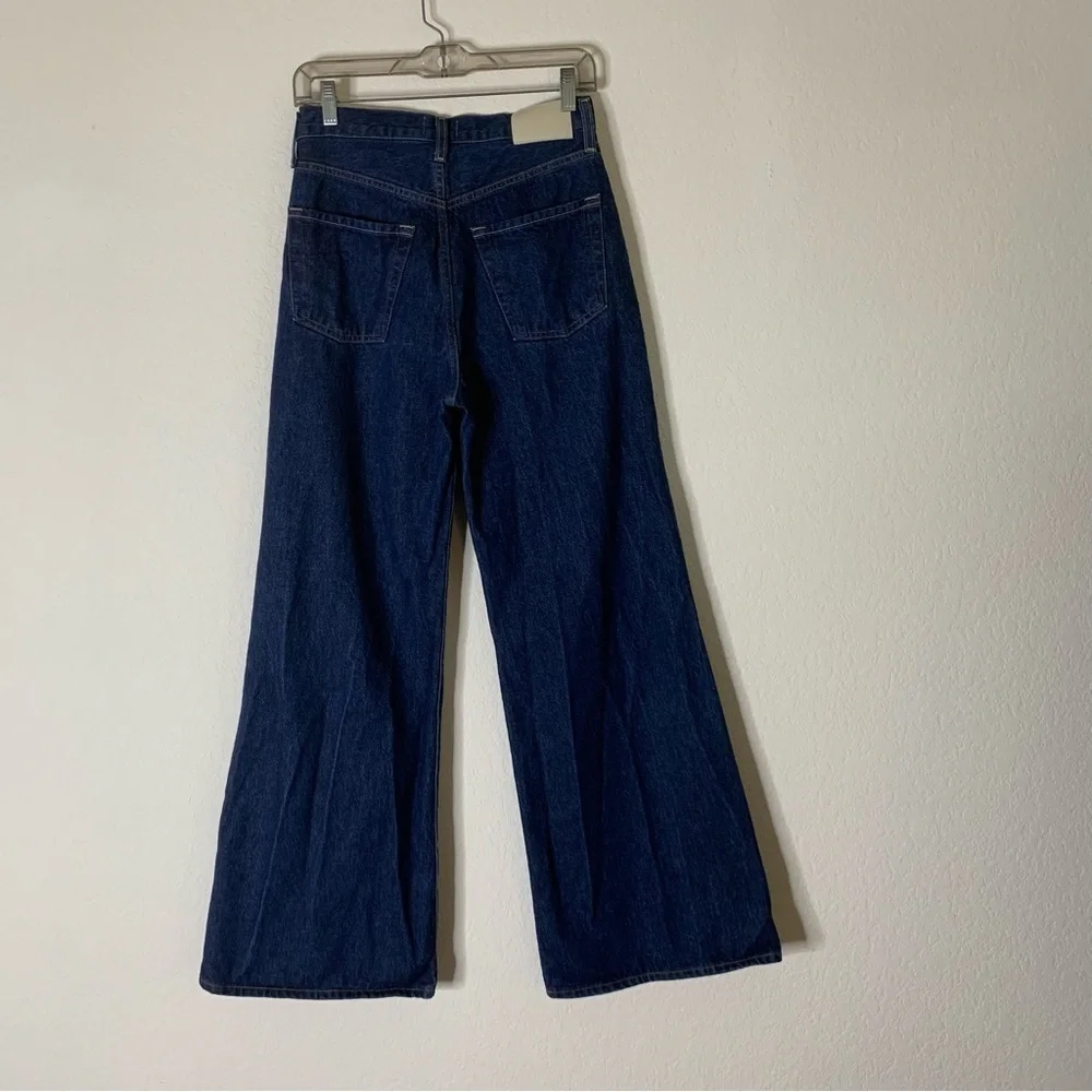 Citizens Of Humanity Womens Blue Beverly Slouch Boot Button Fly Jeans 23 - Picture 6 of 12